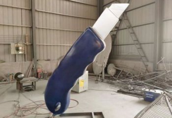 街頭剪刀雕塑廠家 大型別墅區擺件 創意不銹鋼剪刀雕塑廠