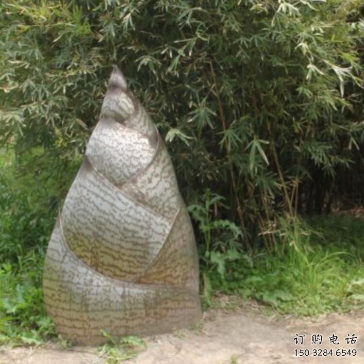 房地產竹筍雕塑廠家 公園草地擺件 創意不銹鋼竹筍雕塑廠