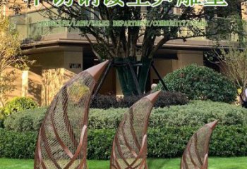 異形竹筍雕塑廠家 現代公園小品 鏤空不銹鋼竹筍雕塑廠