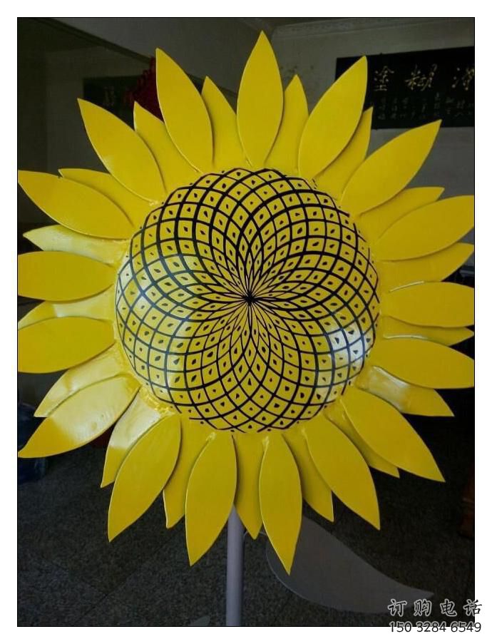 中式向日葵雕塑廠家 現代小品 游樂場不銹鋼向日葵雕塑廠
