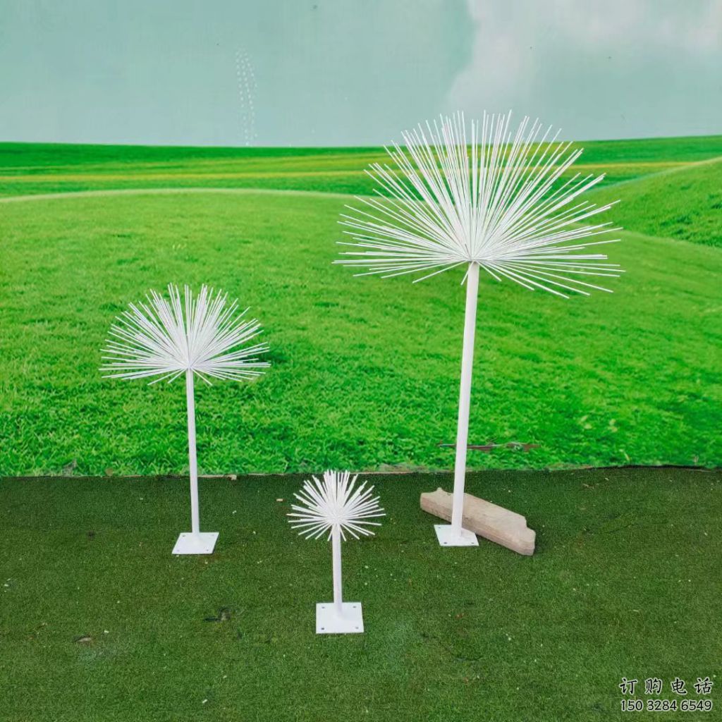 廣場(chǎng)蒲公英雕塑廠家 抽象小品  大型不銹鋼蒲公英雕塑廠