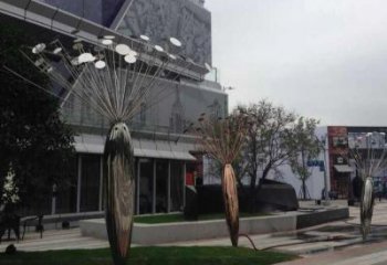 大型蓮藕雕塑廠家 鍛造小品 創意不銹鋼蓮藕雕塑廠