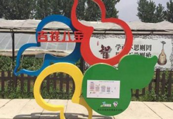 剪紙葫蘆雕塑廠家 創意公園擺件 大型不銹鋼葫蘆雕塑廠