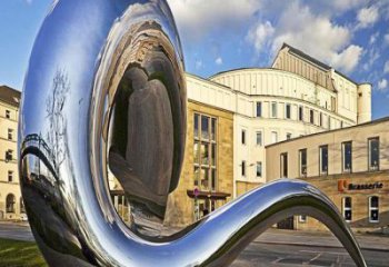 異形豆芽雕塑廠家 現(xiàn)代小品 公園不銹鋼豆芽雕塑廠