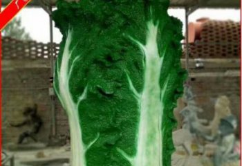 街頭大白菜雕塑廠家 大型別墅區擺件 仿真不銹鋼大白菜雕塑廠