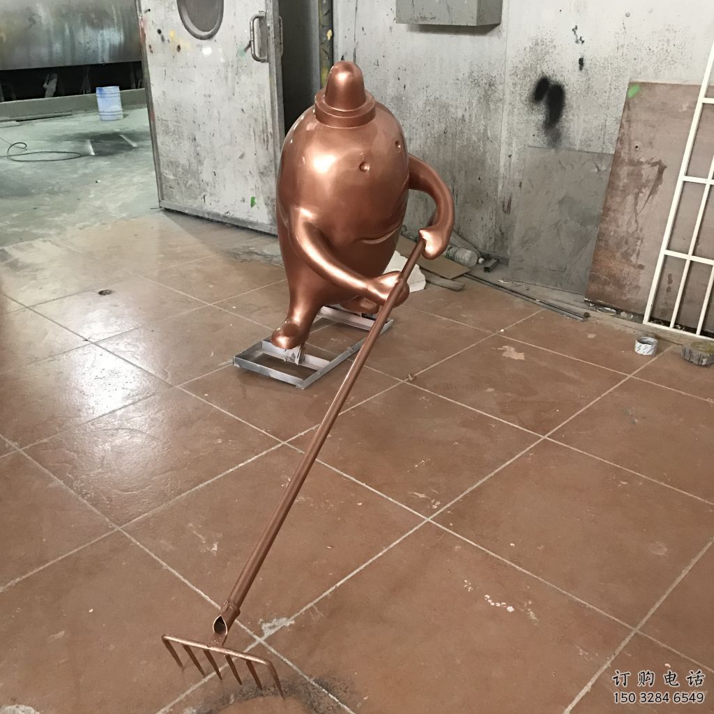 現代土豆雕塑廠家 大型別墅區擺件 抽象土豆雕塑定做