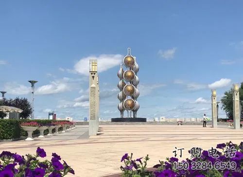 歐式云豆雕塑廠家 抽象擺件 創意不銹鋼云豆雕塑制作