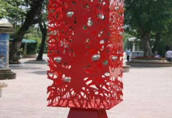 異形窗花雕塑廠家 現(xiàn)代公園小品 廣場不銹鋼窗花雕塑制作