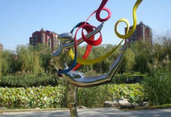 體育女性雕塑廠家 運動小品 運動不銹鋼女性雕塑廠