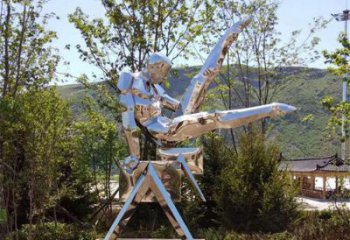 幾何體操雕塑廠家 鏡面小品 創(chuàng)意不銹鋼體操雕塑生產(chǎn)