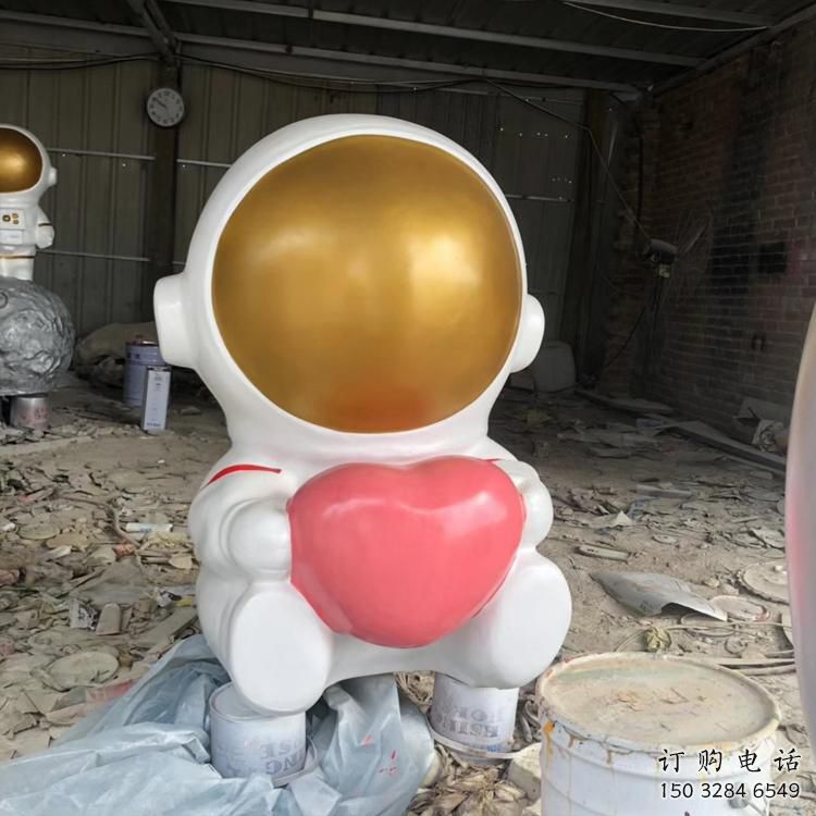 戶外太空人雕塑廠家 噴漆小品 現代太空人雕塑廠