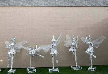 大型花仙子雕塑廠家 鍛造小品 創意不銹鋼花仙子雕塑報價