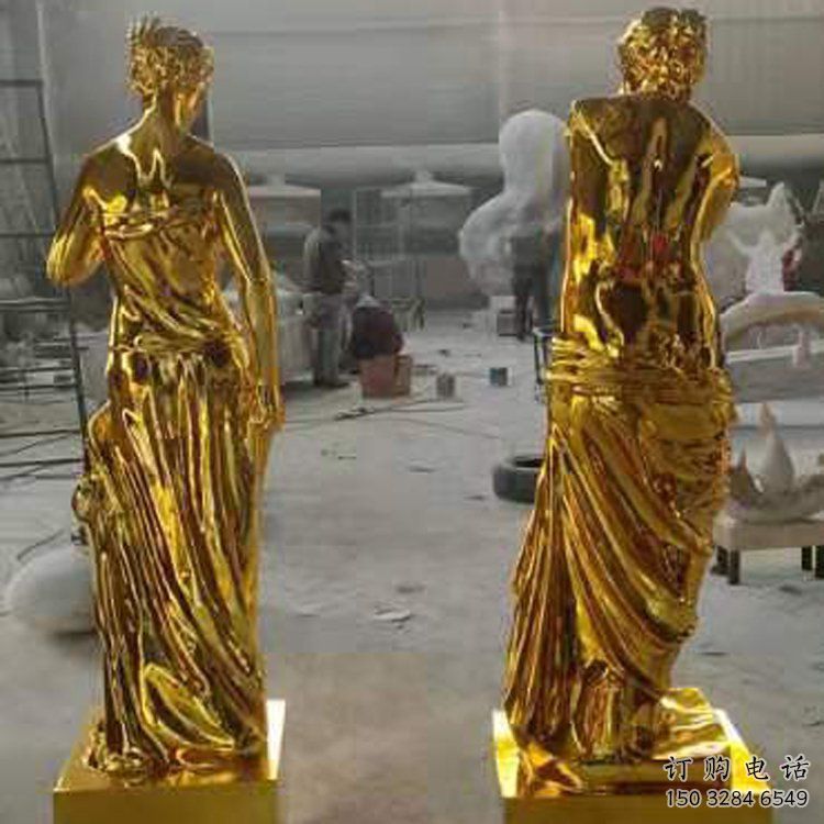 歐式維納斯雕塑廠家 抽象擺件 創(chuàng)意不銹鋼維納斯雕塑廠