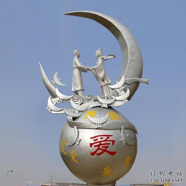 公園牛郎織女雕塑廠家 戶外擺件  大型牛郎織女雕塑定制