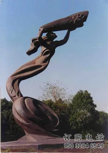 中式女媧補天雕塑廠家 公園小品 戶外女媧補天雕塑廠