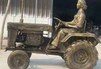 現(xiàn)代女工雕塑廠家 大型別墅區(qū)擺件  仿古烤漆女工雕塑小品