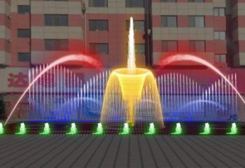 現代水景噴泉雕塑廠家 大型擺件 燈光不銹鋼水景噴泉雕塑