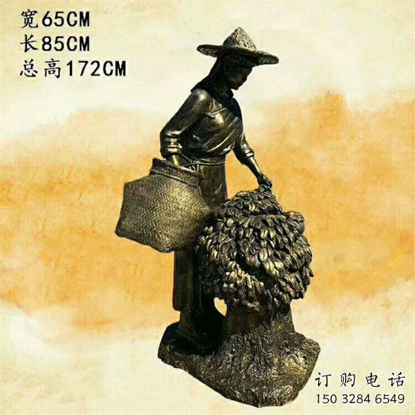中式農耕雕塑廠家 創意小品  公園廣場農耕雕塑廠