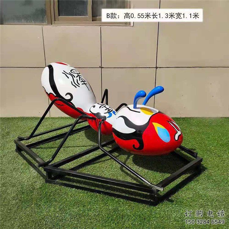 螞蟻雕塑生產廠家 彩繪仿真不銹鋼動物制作