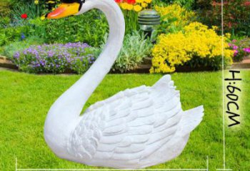 通用彩繪天鵝雕塑 仿真景觀雕塑 步行街?jǐn)[件