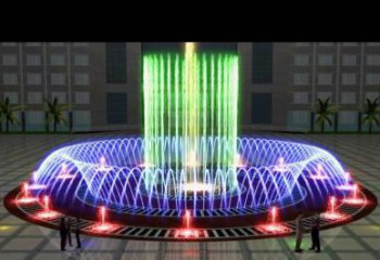 戶外噴泉雕塑，燈光數(shù)控效果，公園噴泉雕塑廠