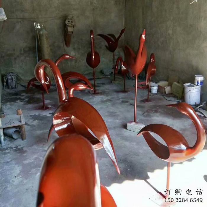 廣西醫院鳥類雕塑，海洋擺件，拉絲工藝
