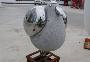 石嘴山操場鳥類雕塑，公園主題，鏡面工藝