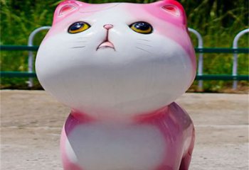 公園貓咪雕塑廠家，噴砂發(fā)光雕塑，鑄銅工藝