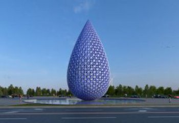 大型商場(chǎng)水珠雕塑廠家 仿真淚滴雕塑 鏡面雕塑
