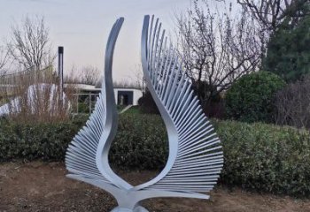 幼兒園翅膀雕塑生產廠家，鐵藝文化雕塑，鑄造制作