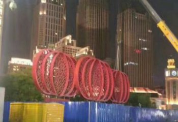 鑄造燈籠雕塑廠家體現(xiàn) 中式村口雕塑 景觀不銹鋼雕塑