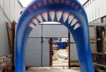 村口大門雕塑 啞光景觀雕塑 公園拱門雕塑效果圖