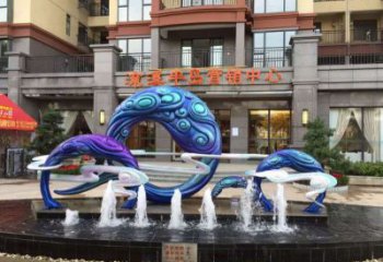 地產噴泉雕塑，程控設計，程控旱地噴泉雕塑