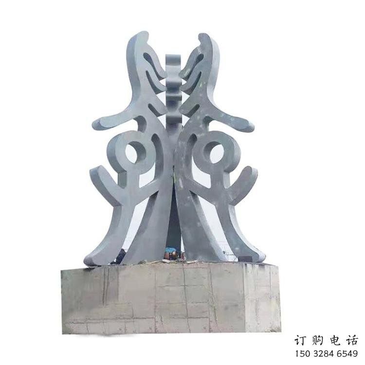古文字雕塑通用，街景小品，不銹鋼古文字雕塑制造廠家