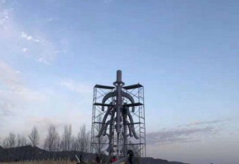 賓館漢字雕塑