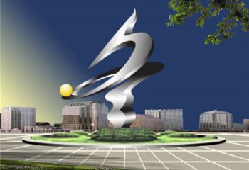 冬字雕塑供應廠家，花園小品，不銹鋼冬字雕塑展品