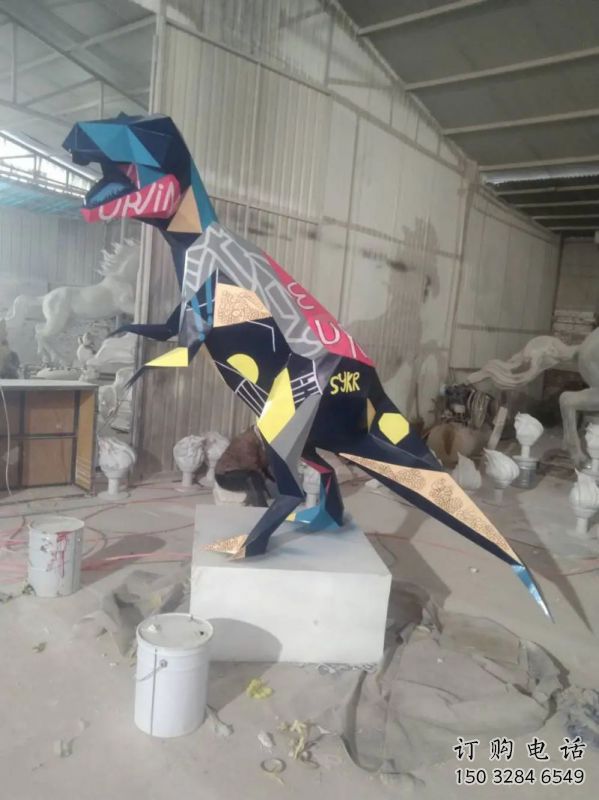 社區恐龍雕塑常用，景觀概念，烤漆恐龍雕塑展品