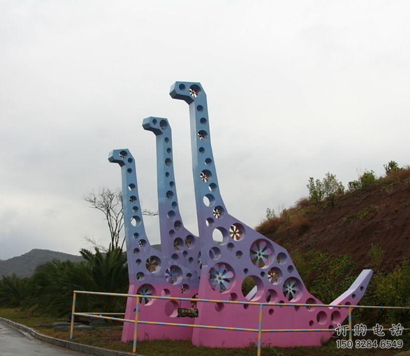 鏤空主題恐龍雕塑生產(chǎn)，透雕系列，戶外恐龍雕塑生產(chǎn)商