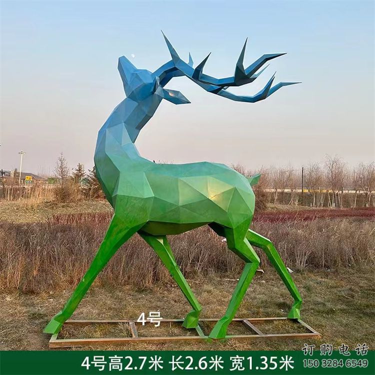 景觀小鹿雕塑供需，廣場雕塑，烤漆小鹿雕塑定制