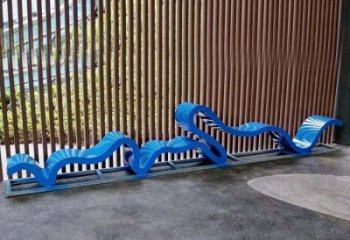 幾何藝術坐凳雕塑生產制作，抽象原理設計