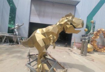 廣場恐龍雕塑供求，露天雕塑，企業幾何恐龍雕塑標準