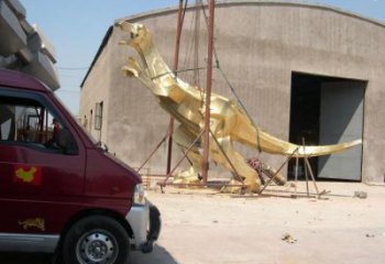 景觀恐龍雕塑造型，廣場雕塑，廣場幾何恐龍雕塑選用