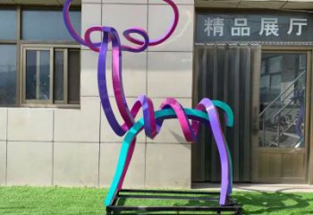 創意小鹿雕塑