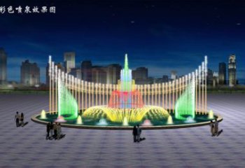 電影變頻噴泉雕塑，水景噴泉雕塑提供