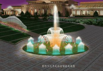 電影漂浮噴泉雕塑，水景藝術噴泉雕塑提供