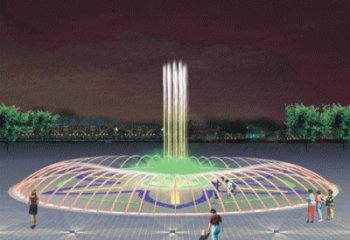 音樂水景搖擺噴泉雕塑，循環噴水模式噴泉雕塑生產