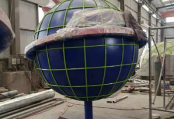 地球雕塑標準，烤漆工藝，不銹鋼地球雕塑精品