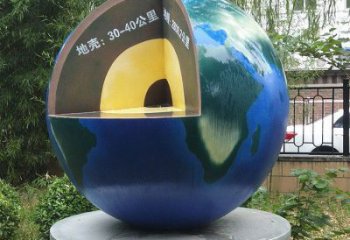 地球雕塑標準，圓雕系列，景觀不銹鋼地球雕塑精選