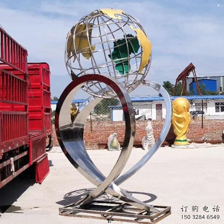地球儀雕塑供給，戶(hù)外雕塑，景觀現(xiàn)代地球儀雕塑選用