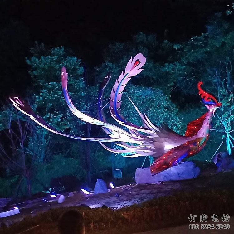 鳳凰雕塑專供，廣場雕塑，發光鳳凰雕塑標準制作商